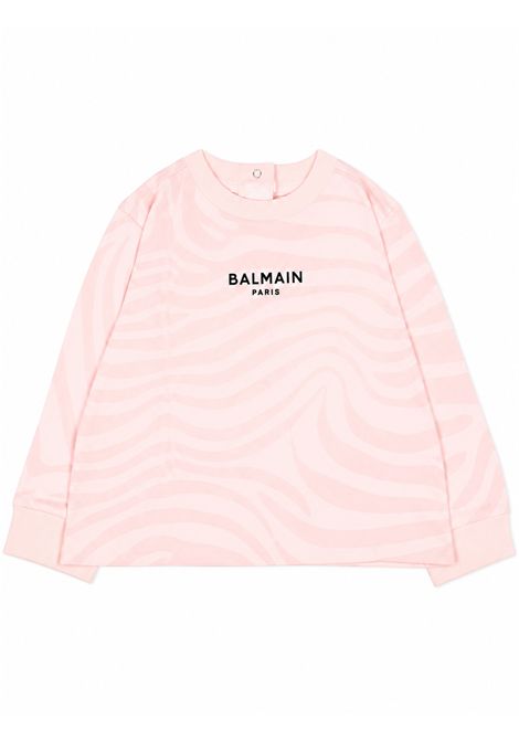 Felpa con logo BALMAIN KIDS | BZ4020 Z4118508RS